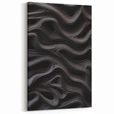 Moody Modern Wall Art – Contemporary Abstract Canvas in Gold & Teal