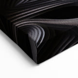 Moody Modern Wall Art – Contemporary Abstract Canvas in Gold & Teal