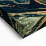 Large Abstract Wall Art – Moody Contemporary Painting in Black & Burgundy