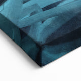 Contemporary Abstract Art – Modern Canvas in Navy Blue & Beige