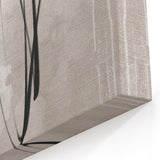 Abstract Canvas Wall Art – Vibrant Floral Modern Painting in Green & Orange