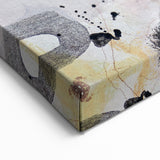 Large Abstract Wall Art – Expressive Modern Painting in Gray & Mustard