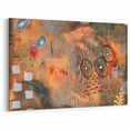 Moody Modern Wall Art – Earthy Abstract Canvas in Brown & Orange