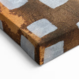 Moody Modern Wall Art – Earthy Abstract Canvas in Brown & Orange