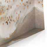 Abstract Canvas Wall Art – Serene Modern Painting in Beige & Gray