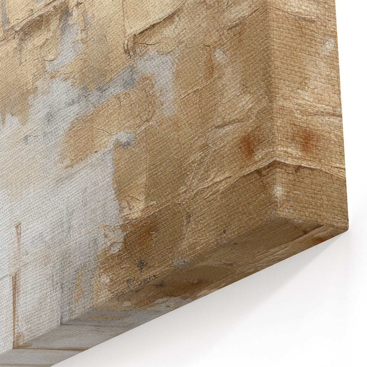 Abstract Canvas Wall Art – Serene Modern Painting in Beige & Gray