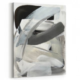 Moody Modern Wall Art – Contemporary Black & Gray Abstract Painting