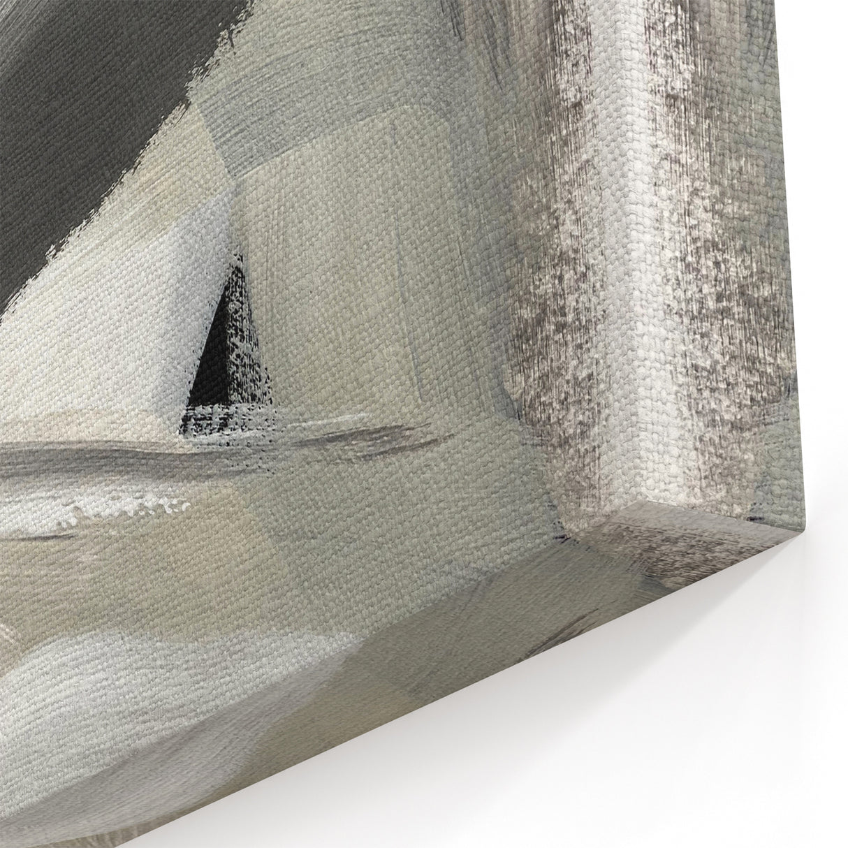 Moody Modern Wall Art – Contemporary Black & Gray Abstract Painting