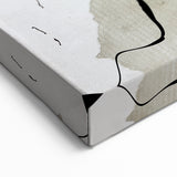 Moody Modern Wall Art – Abstract Canvas in Black, White & Brown