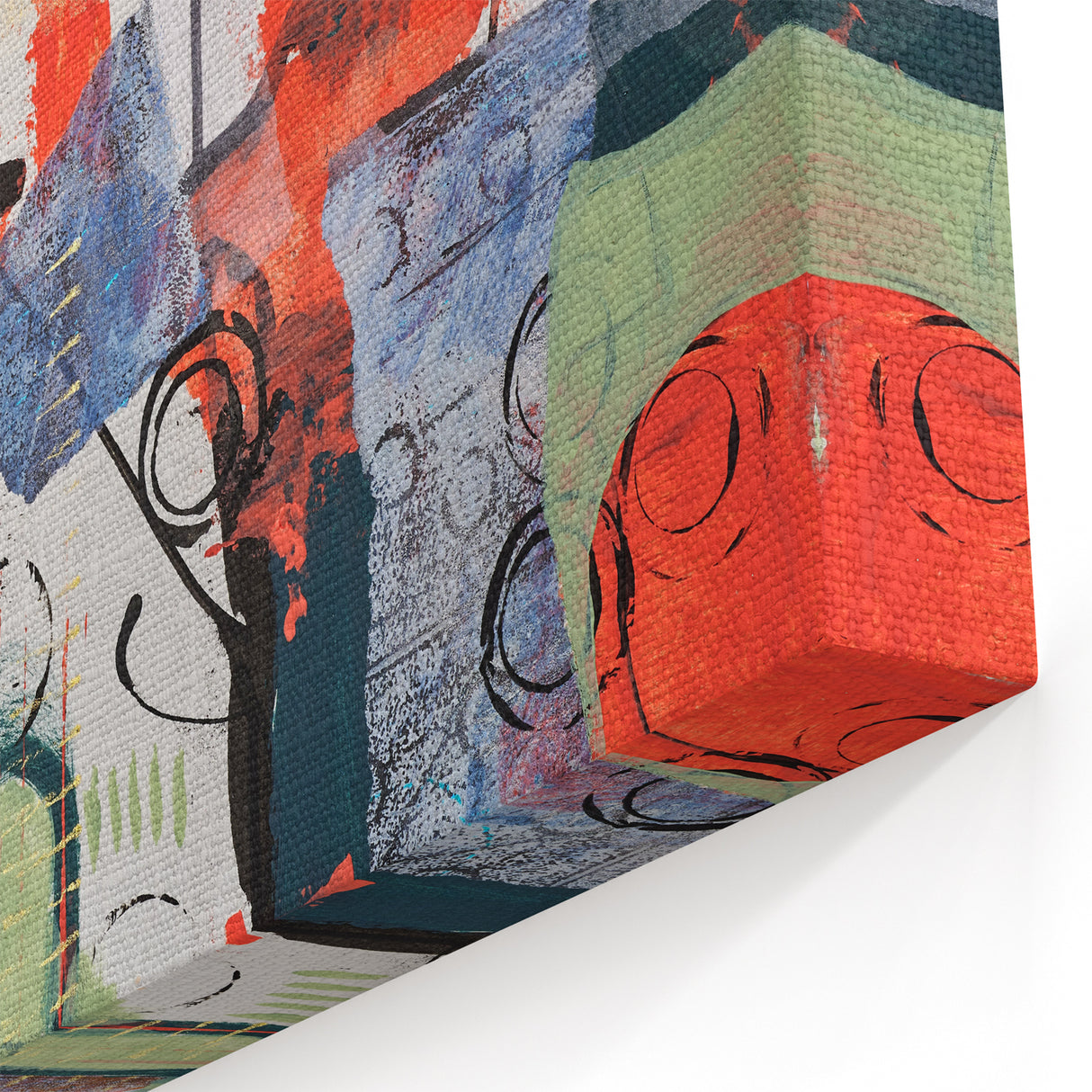 Large Abstract Wall Art – Vibrant Contemporary Canvas Painting