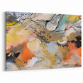 Contemporary Abstract Art – Moody Modern Canvas in Gold & Orange
