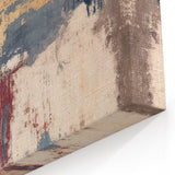 Modern Abstract Paintings – Moody Wall Art in Gold, Blue & Beige