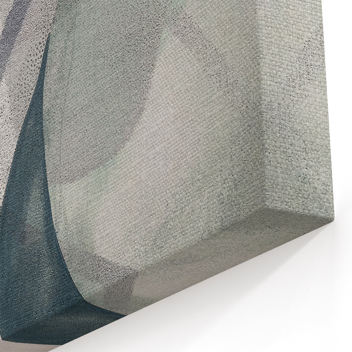 Abstract Canvas Wall Art – Contemporary Painting in Green & Beige