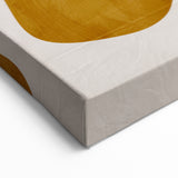 Abstract Wall Art – Moody Modern Canvas in Orange, Gold & Black