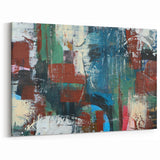 Large Abstract Wall Art – Contemporary Canvas in Blue, Green & Brown
