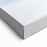 Large Abstract Wall Art – Serene Landscape Print in White & Gray