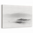 Abstract Canvas Wall Art – Modern Black & White Landscape Print