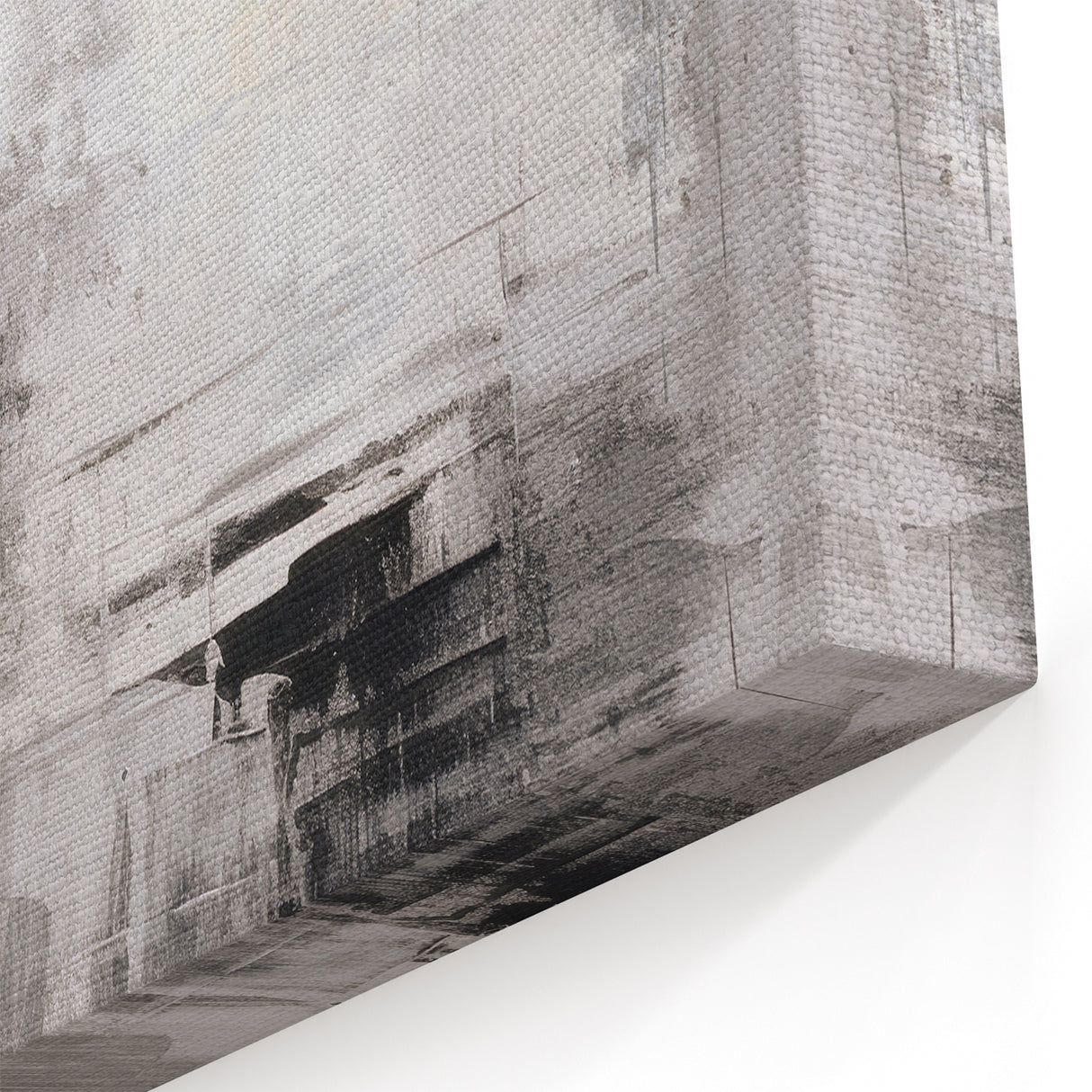 Contemporary Abstract Art – Teal & Gold Moody Modern Wall Art