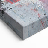 Abstract Canvas Wall Art – Moody Modern Print in Green, Blue & Red