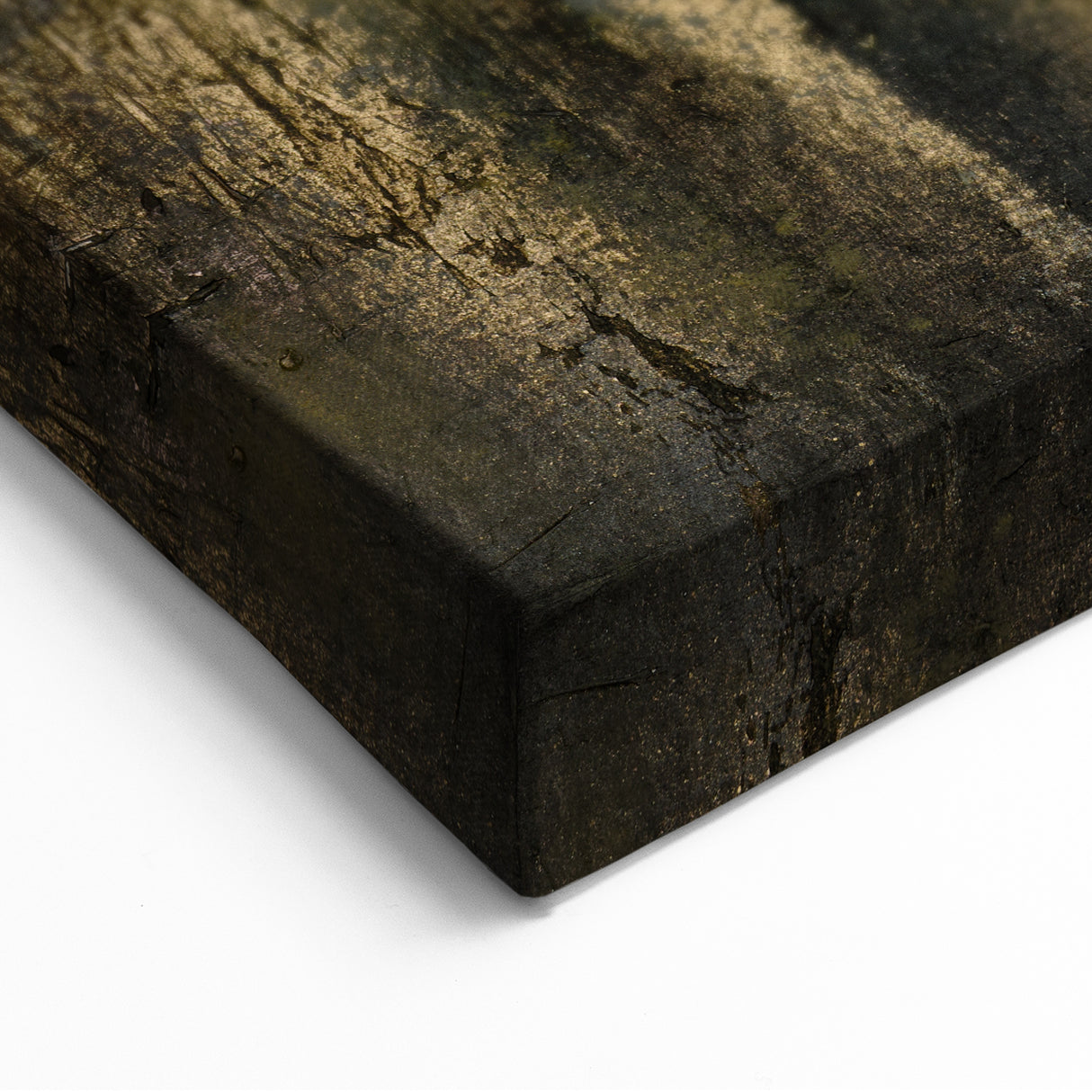 Luxury Moody Modern Wall Art - Abstract Gold & Black Canvas Print