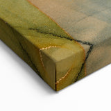 Organic Moody Modern Wall Art - Abstract Green, Gold & Orange Print