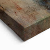 Textured Moody Modern Wall Art - Abstract Gold, Red & Gray Print