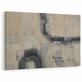 Minimalist Moody Modern Wall Art - Abstract Beige & Gray Print