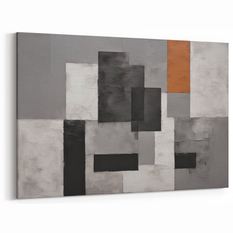 Moody Modern Wall Art – Abstract Geometric Canvas for Stylish Spaces