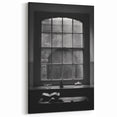 Abstract Canvas Wall Art – Moody Black & White Minimalist Print