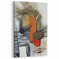 Modern Abstract Paintings – Expressive Ink & Earthy Tones Canvas