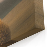 Golden Tree & Cottage Landscape Art – Nature-Inspired Wall Art