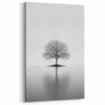 Minimalist Black & White Tree – Elegant Nature Art Print