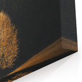 Golden Tree in Spotlight – Majestic Nature Art Print