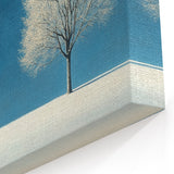 Minimalist Winter Tree – Tranquil Snowy Landscape Art Print