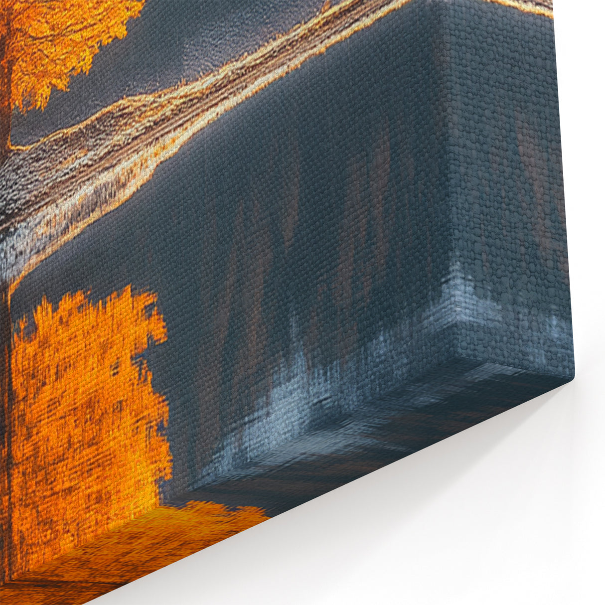 Golden Tree Reflection – Majestic Nature Landscape Art Print