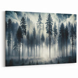 Mystical Forest in the Mist – Fine Art Photography Wall Print