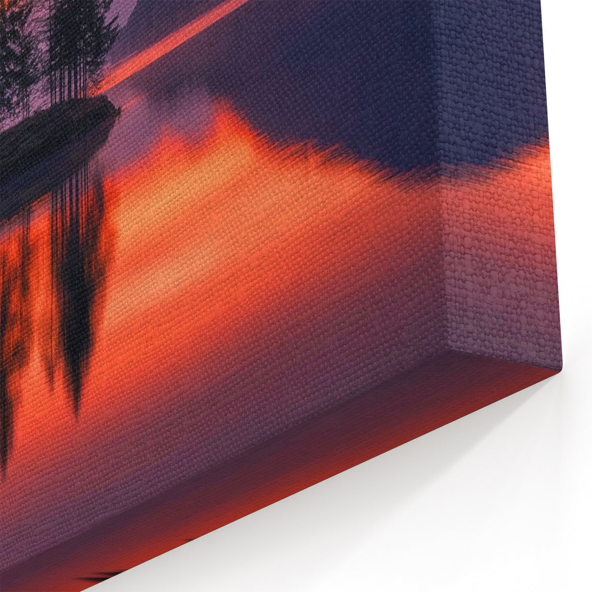 Sunset Island Reflection – Serene Nature Landscape Art