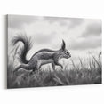 Wildlife in Motion – Black & White Fine Art Squirrel Photography