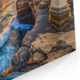 Golden Seaside Cliffs – Fine Art Photography Ocean Sunset Print
