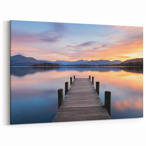 Tranquil Lake Sunset – Fine Art Photography Print for Serene Spaces