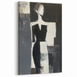Minimalist Abstract Figurative Wall Art – Modern Monochrome Design