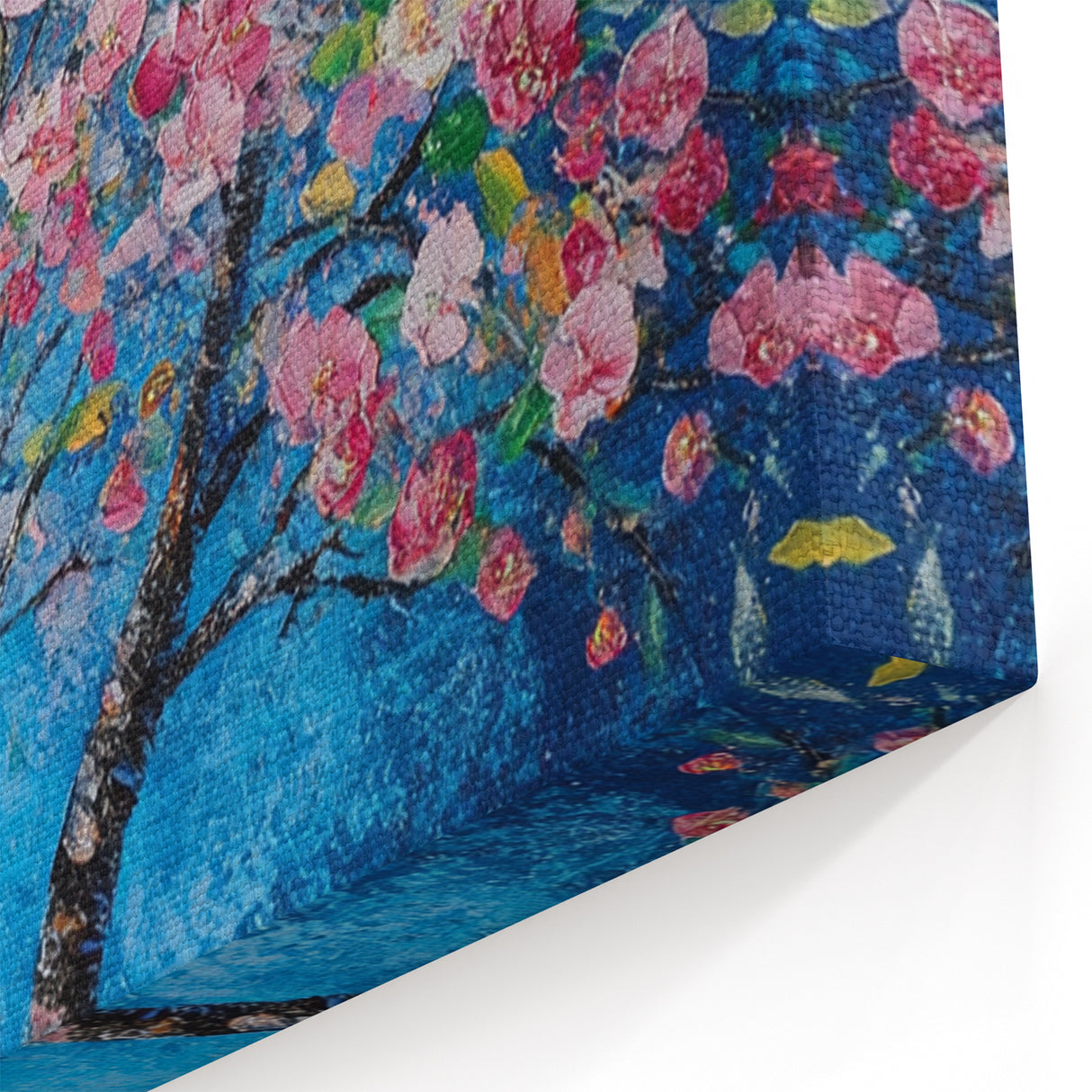 Cherry Blossom in Blue – Botanical Tree Art Prints & Wall Decor