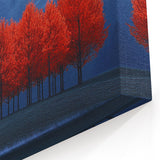 Vibrant Red Trees - Fine Art Photography Canvas Prints