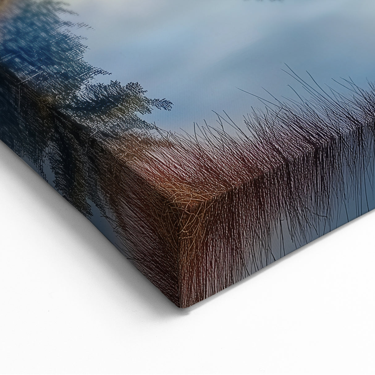 Misty Lake Reflection - Fine Art Photography Canvas Prints