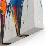 Colorful Abstract Figurative Wall Art – Vibrant Fashion-Inspired Design