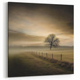 Misty Countryside Tree - Fine Art Photography Framed Prints