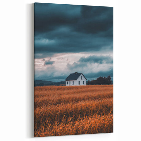 Storm Over the Fields – Dramatic Landscape Art & Nature Wall Decor