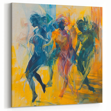 Contemporary Figurative Canvas Art – Expressive Dance Movement