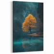 Golden Tree Reflection – Tranquil Landscape Art Prints & Decor