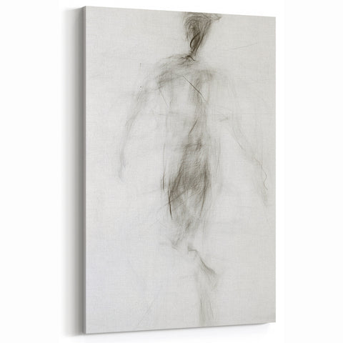 Minimalist Figurative Wall Decor – Abstract Human Form Sketch
